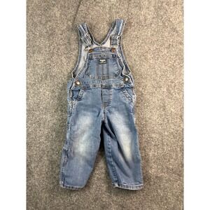 OshKosh B'gosh Toddler Denim Overalls 3T Blue Adjustable Strap Carpenter‎ Style